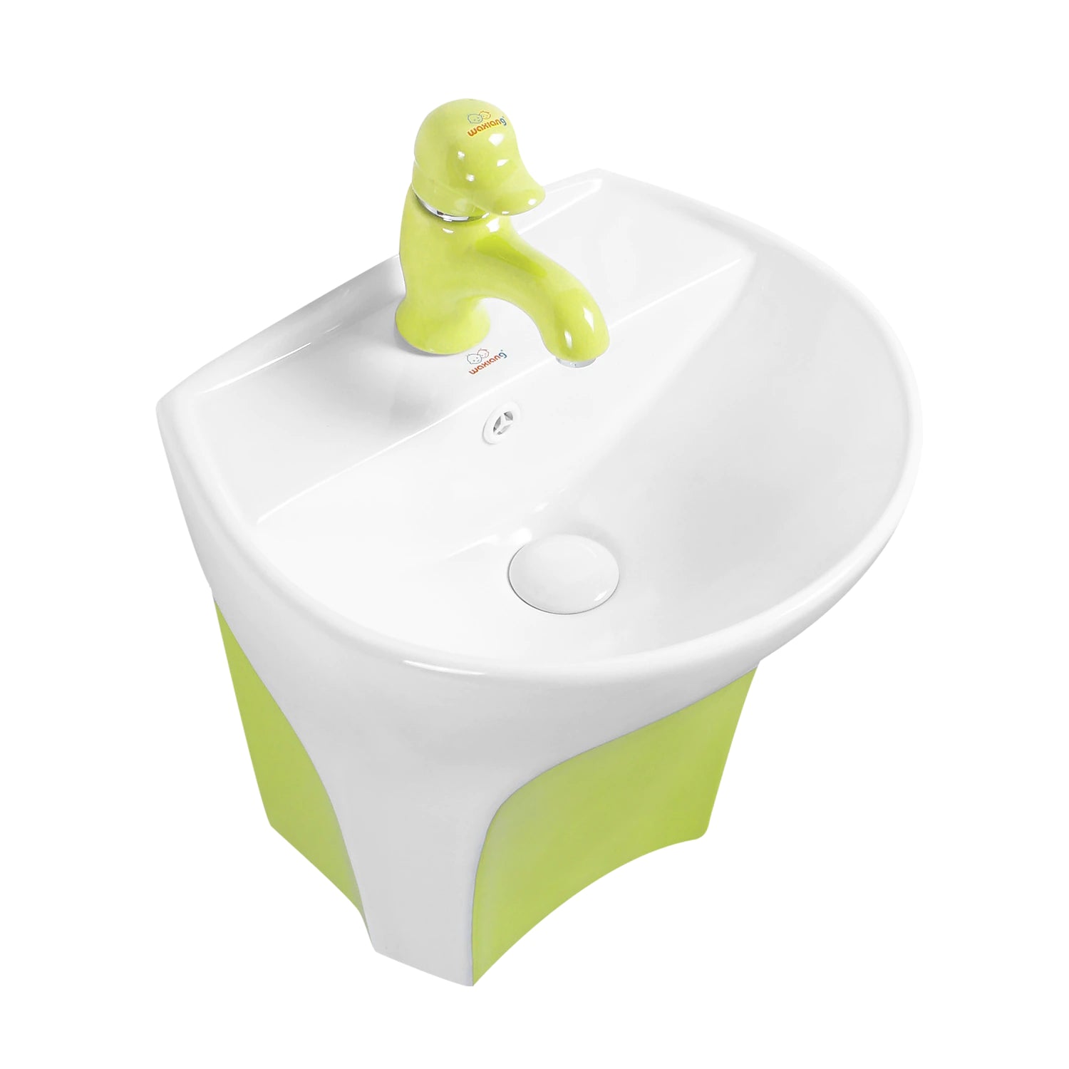 Kids wash basin green