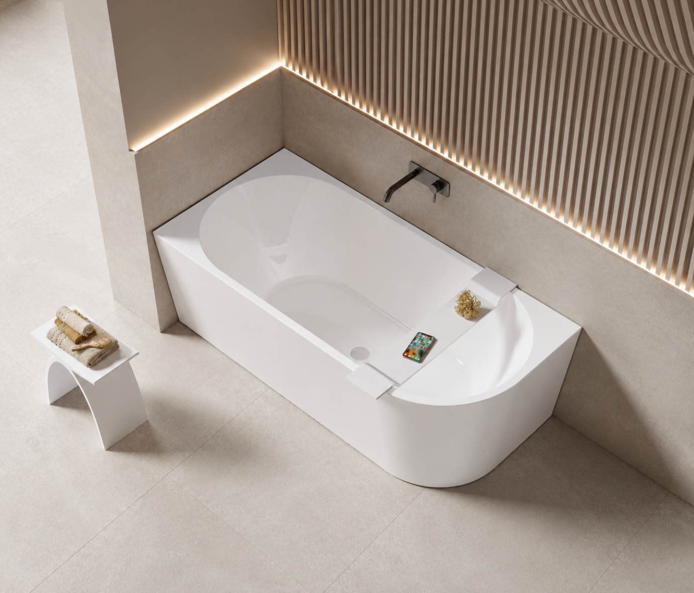 Kaha Acrylic Bathtub - 1500mm