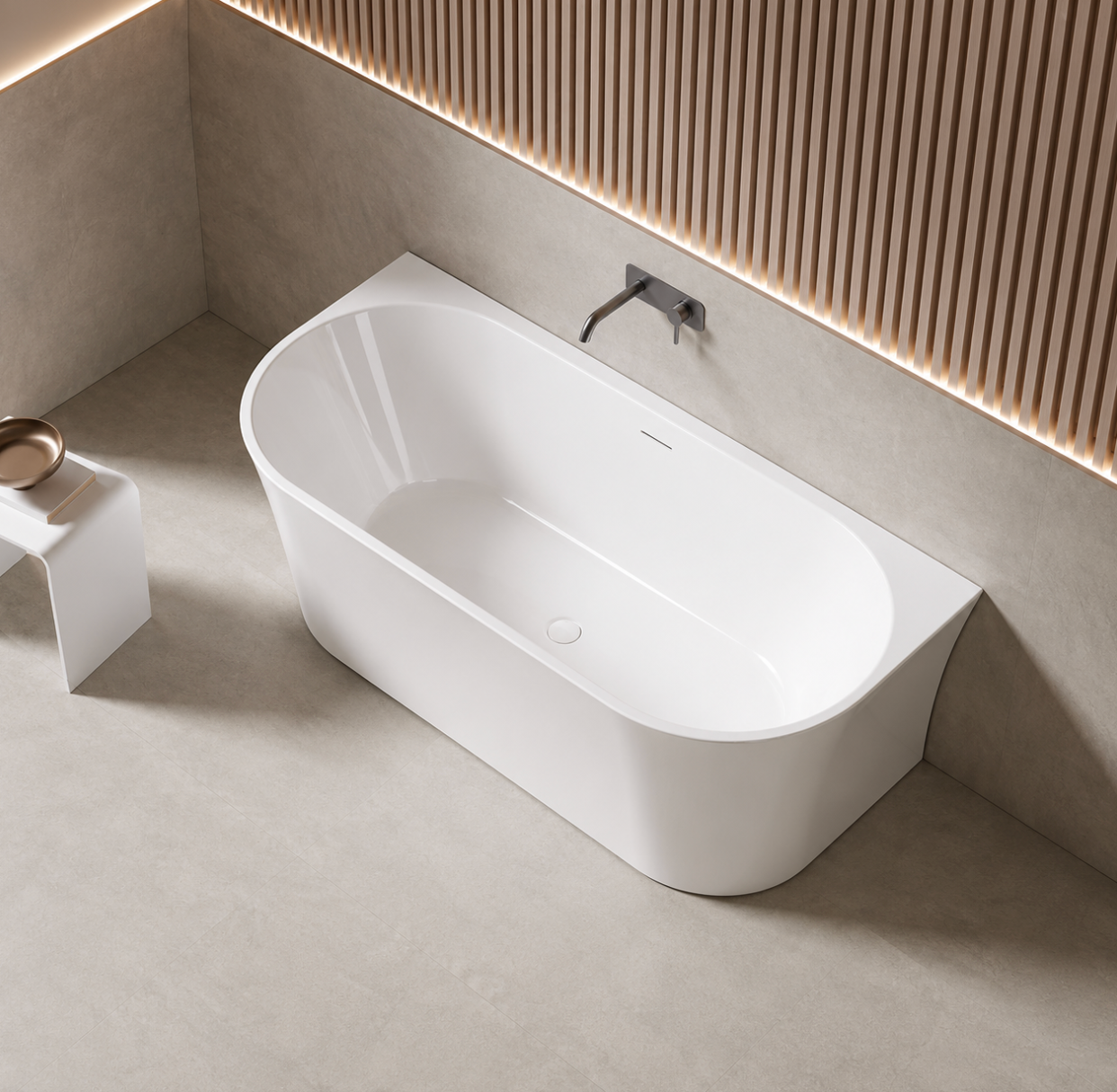 Kaha Acrylic Bathtub - 1700mm
