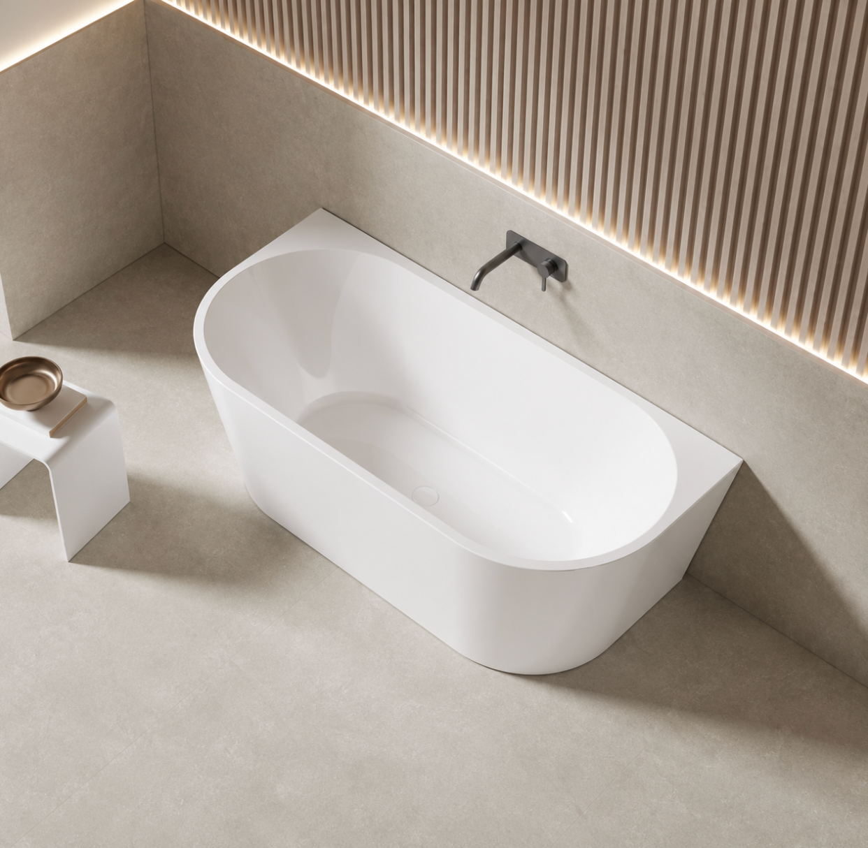 Kaha Acrylic Bathtubs - 1700mm
