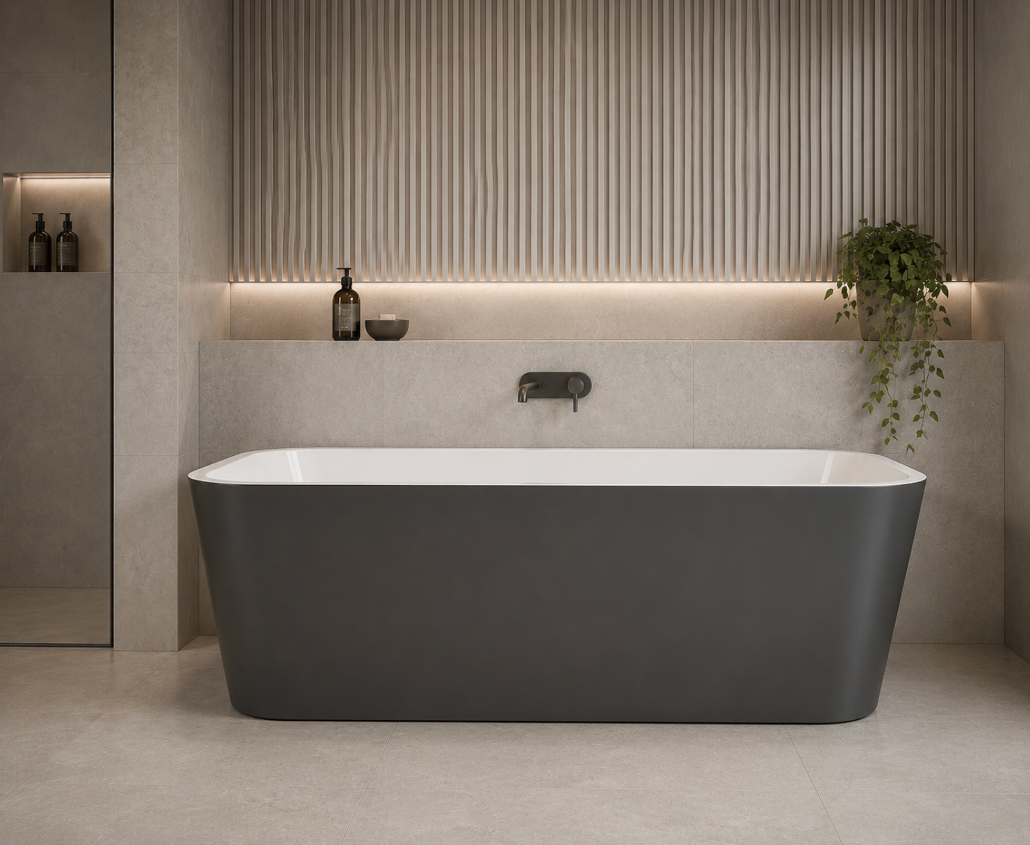 Kaha Acrylic Bathtub - 1700mm