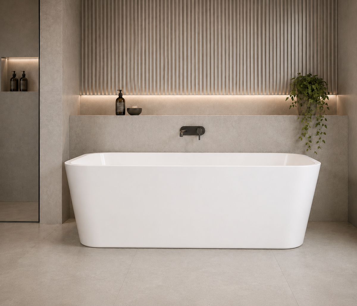 Kaha Acrylic Bathtub - 1700mm