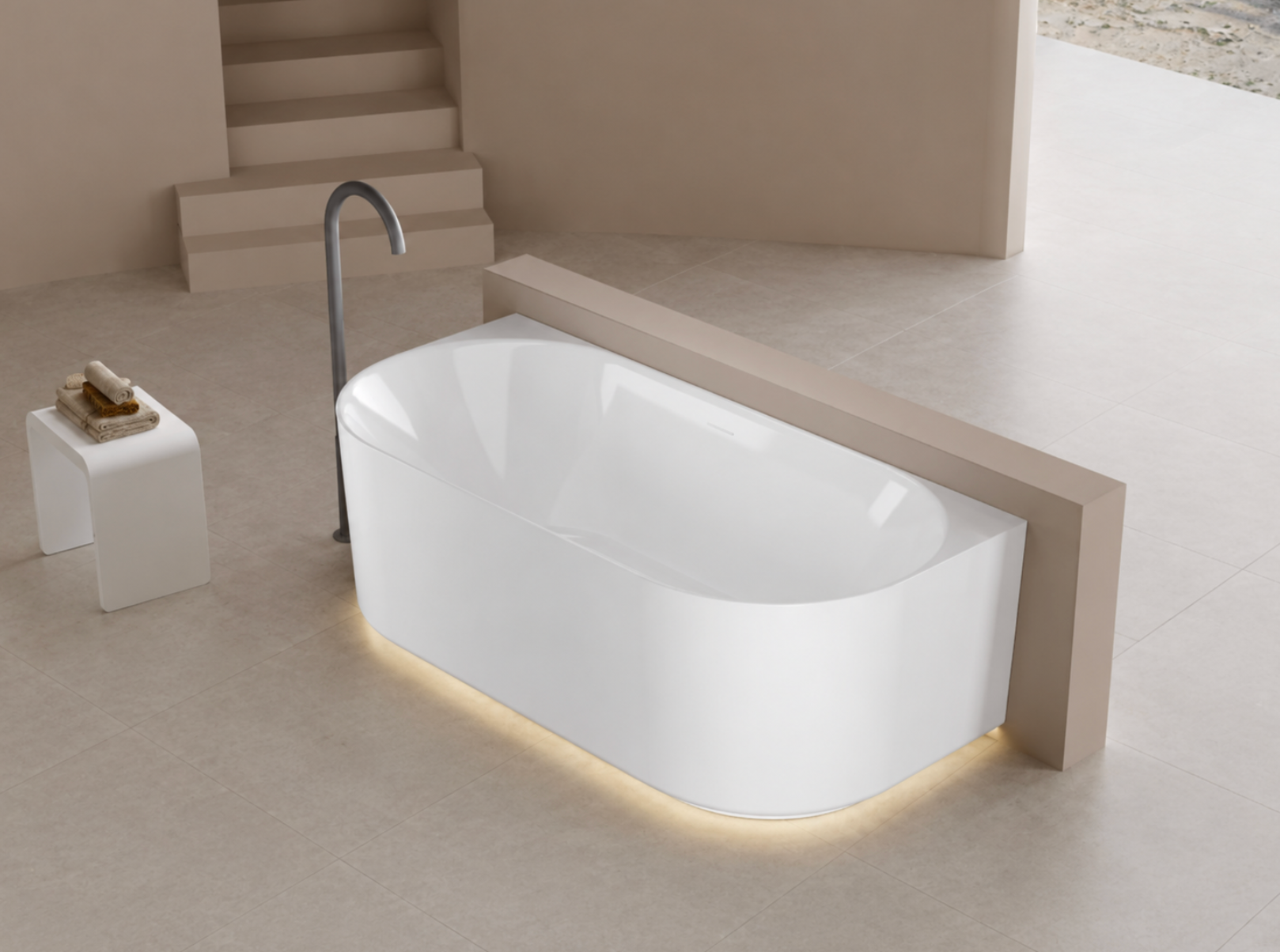 Kaha Acrylic Bathtub - 1500mm