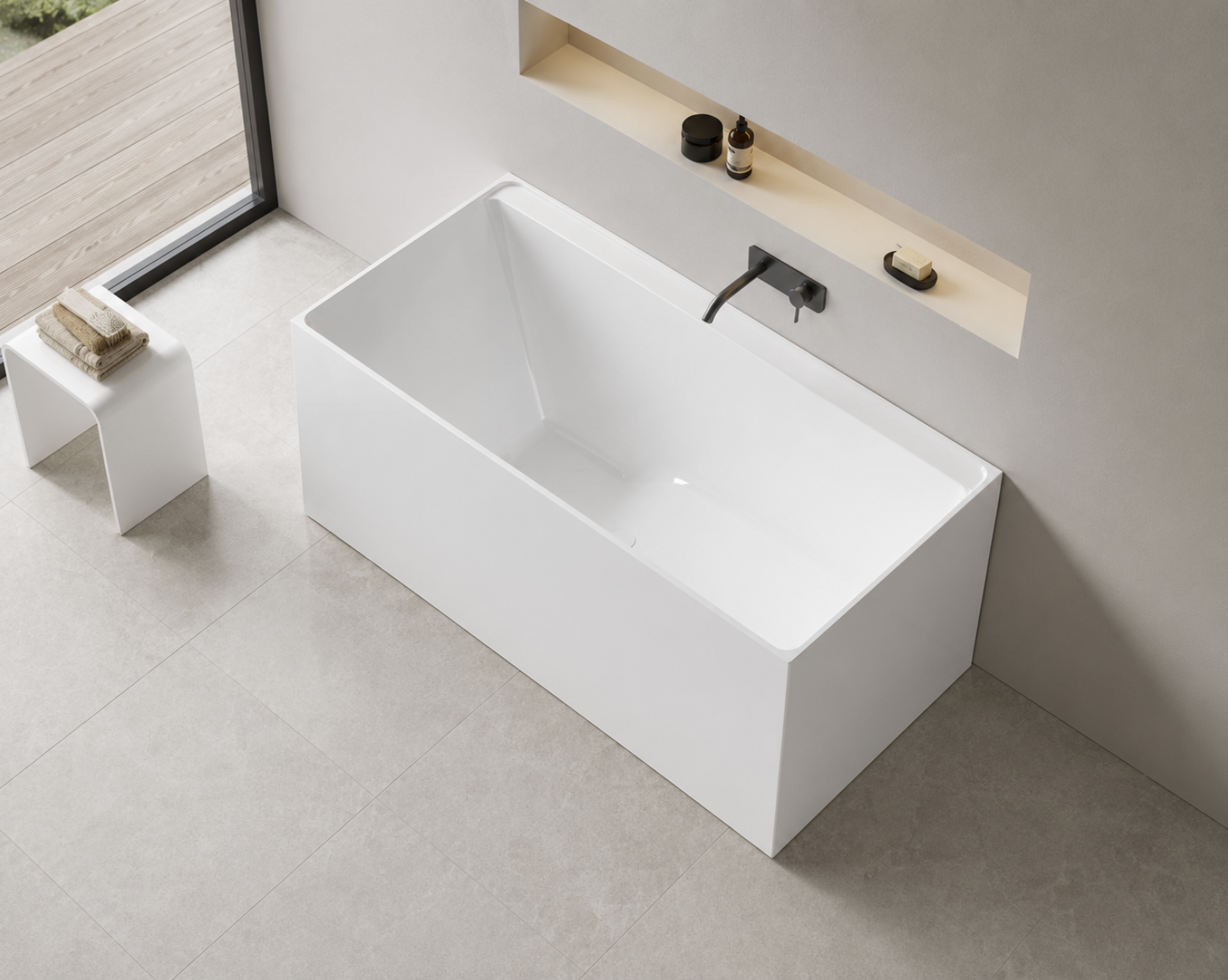 Kaha Acrylic Bathtub - 1000mm