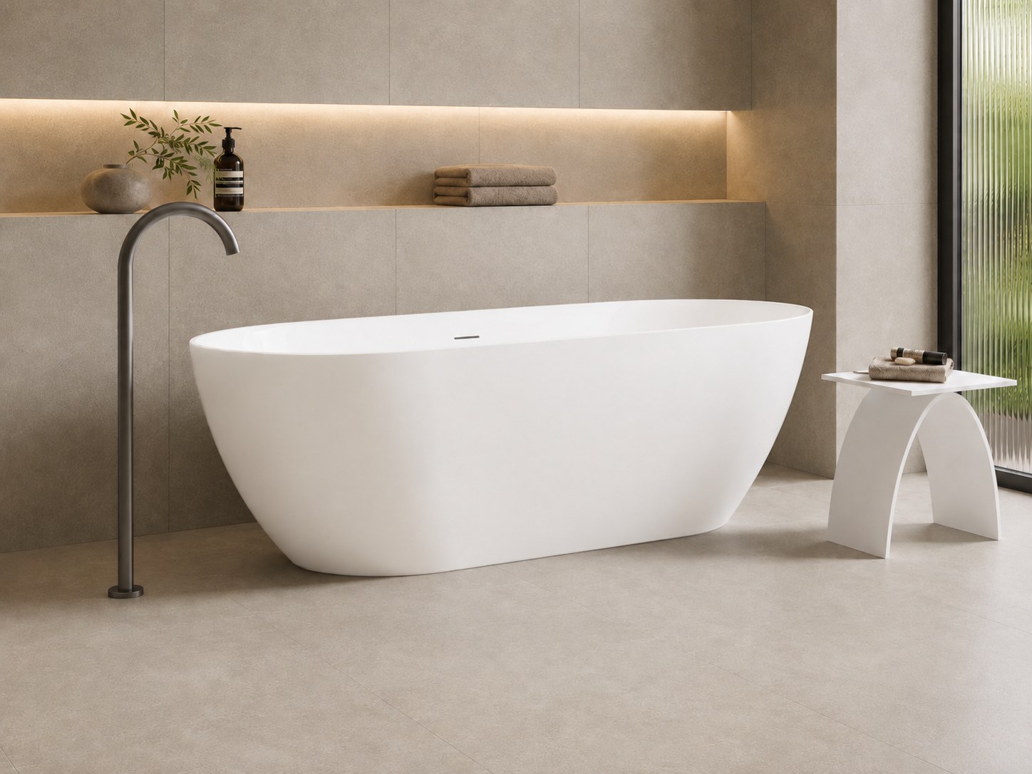 Kaha Acrylic Bathtub - 1300mm