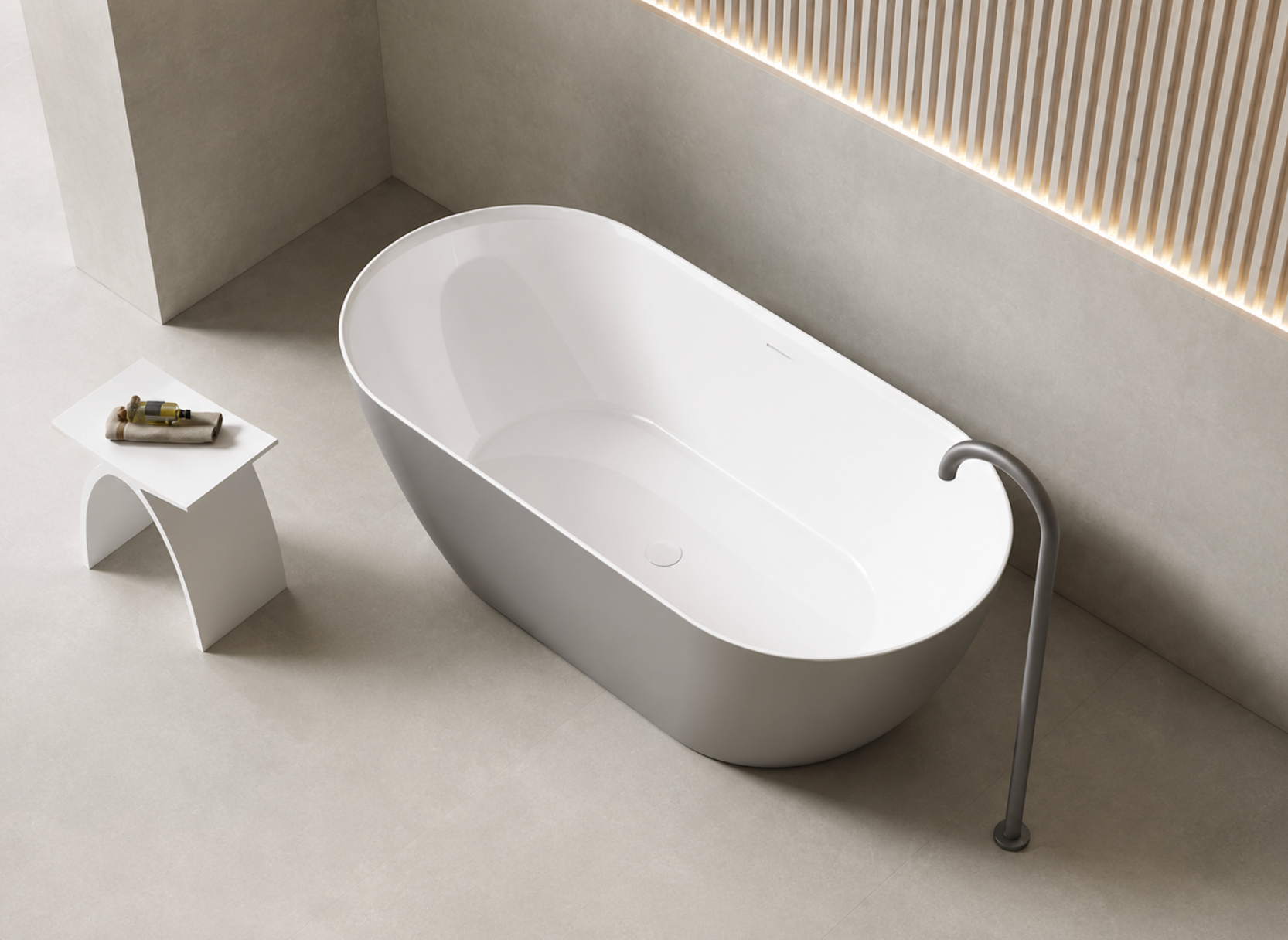 Kaha Acrylic Bathtub - 1395mm