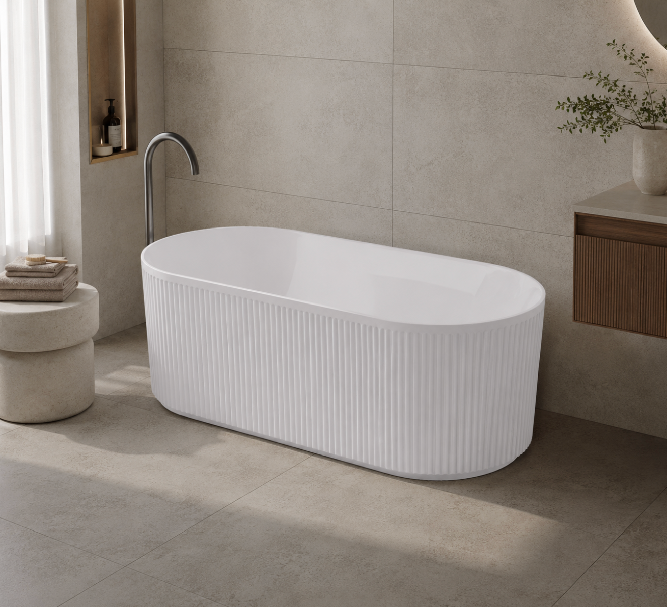 Kaha Acrylic Bathtub - 1500mm