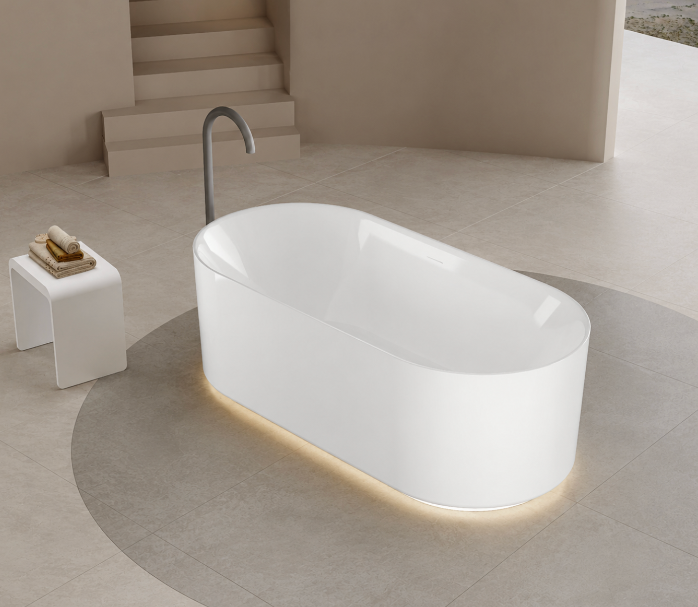 Kaha Acrylic Bathtub - 1500mm