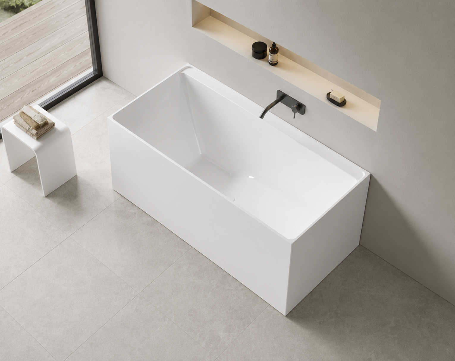 Kaha Acrylic Bathtub - 1700mm