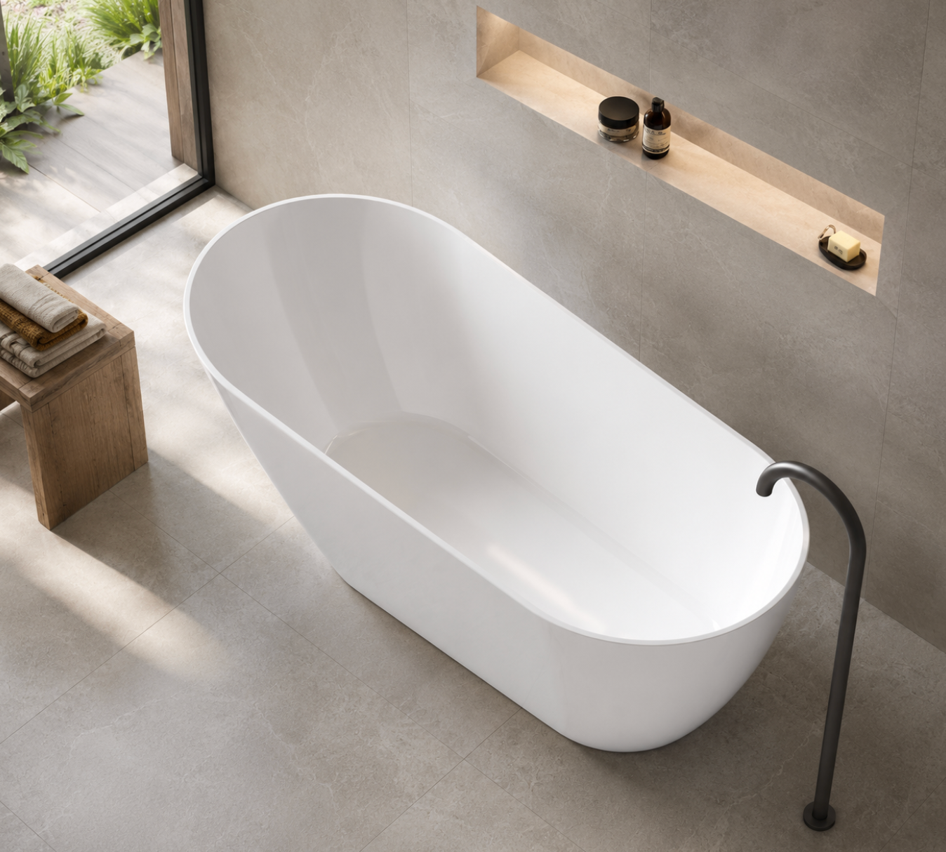 Kaha Acrylic Bathtub - 1700mm