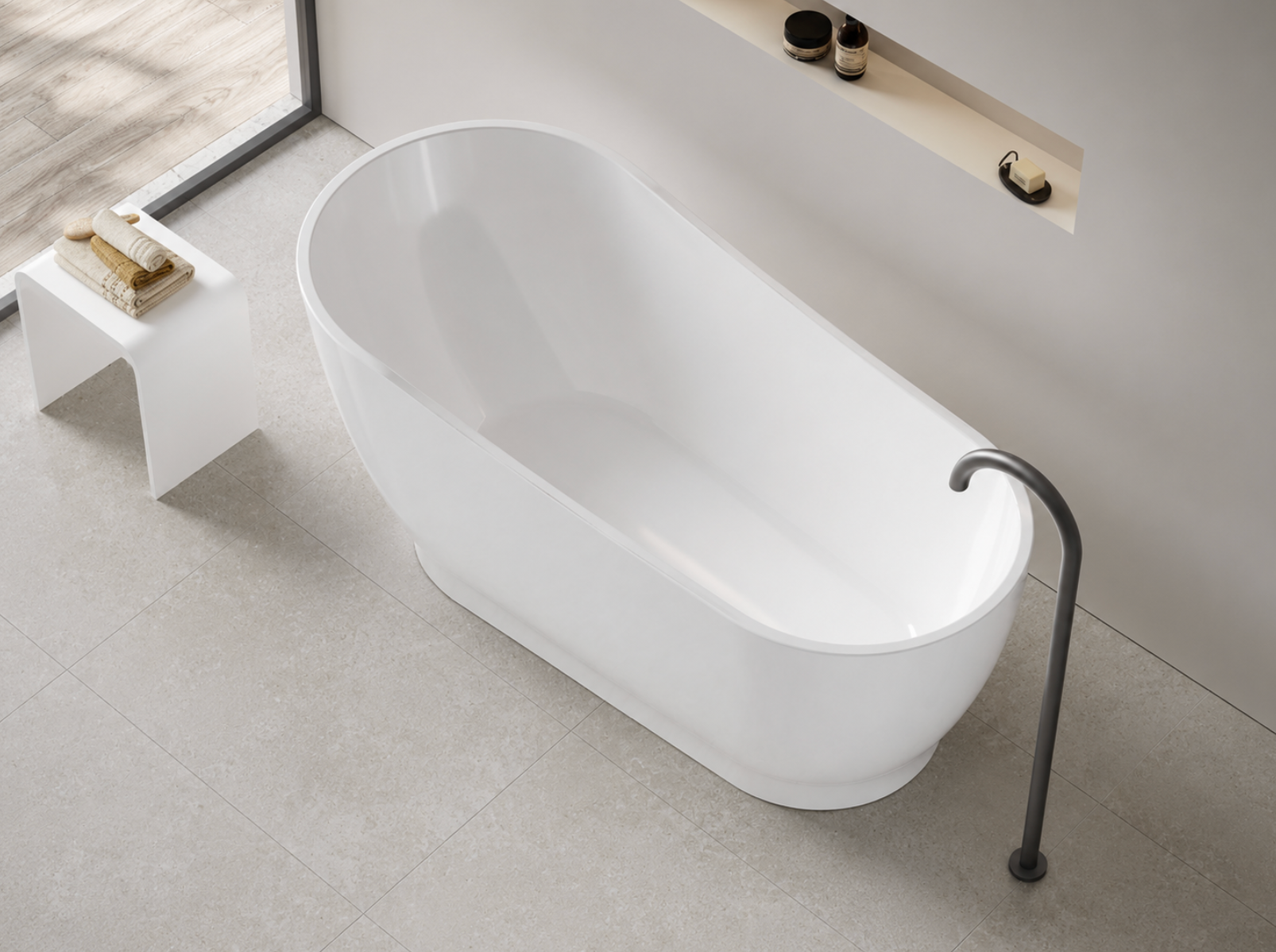 Kaha Acrylic Bathtub - 1700mm
