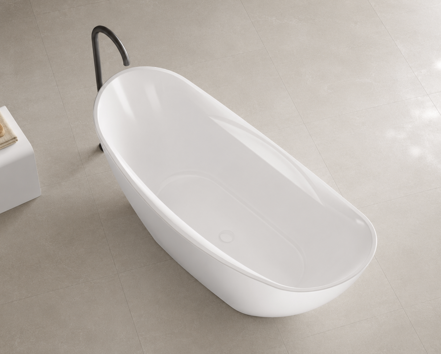 Kaha Acrylic Bathtub - 1750mm