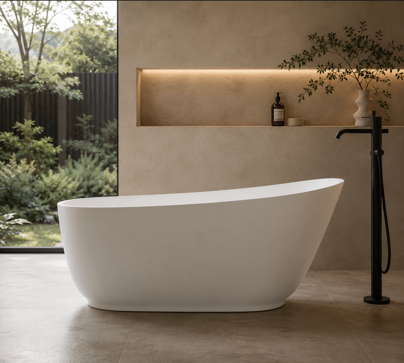Kaha Stonebaths Bathtub - 1700mm
