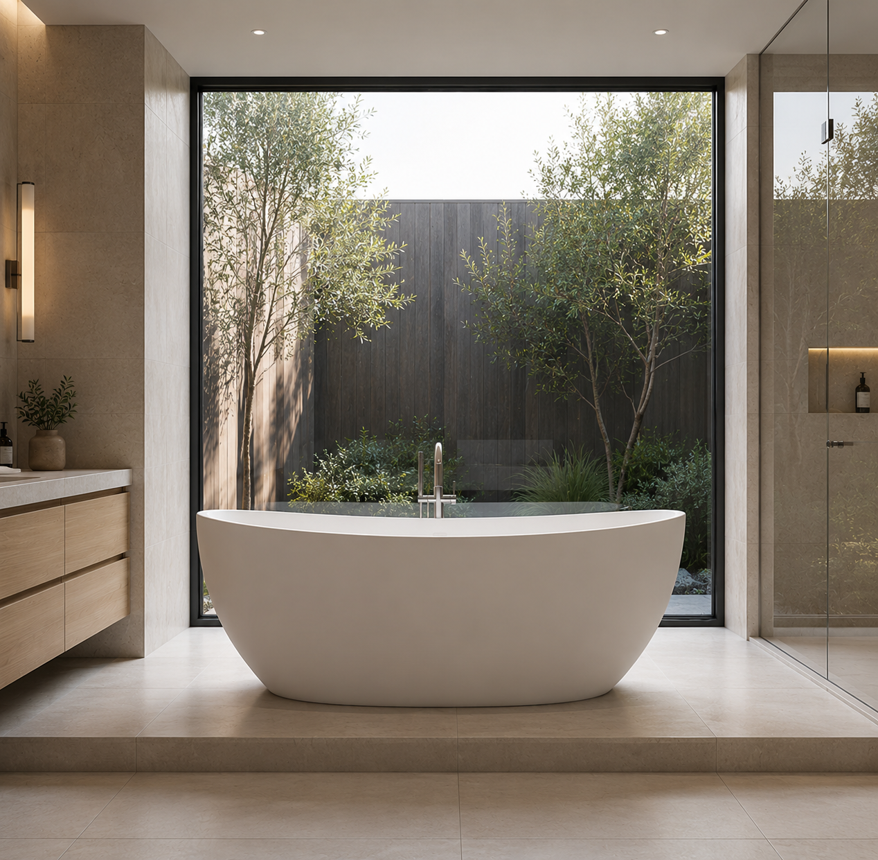 Kaha Stonebath Bathtub - 1800mm