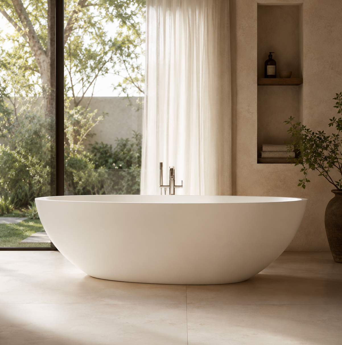 Kaha Stonebaths Large Bath - 1800mm - KH007 1800