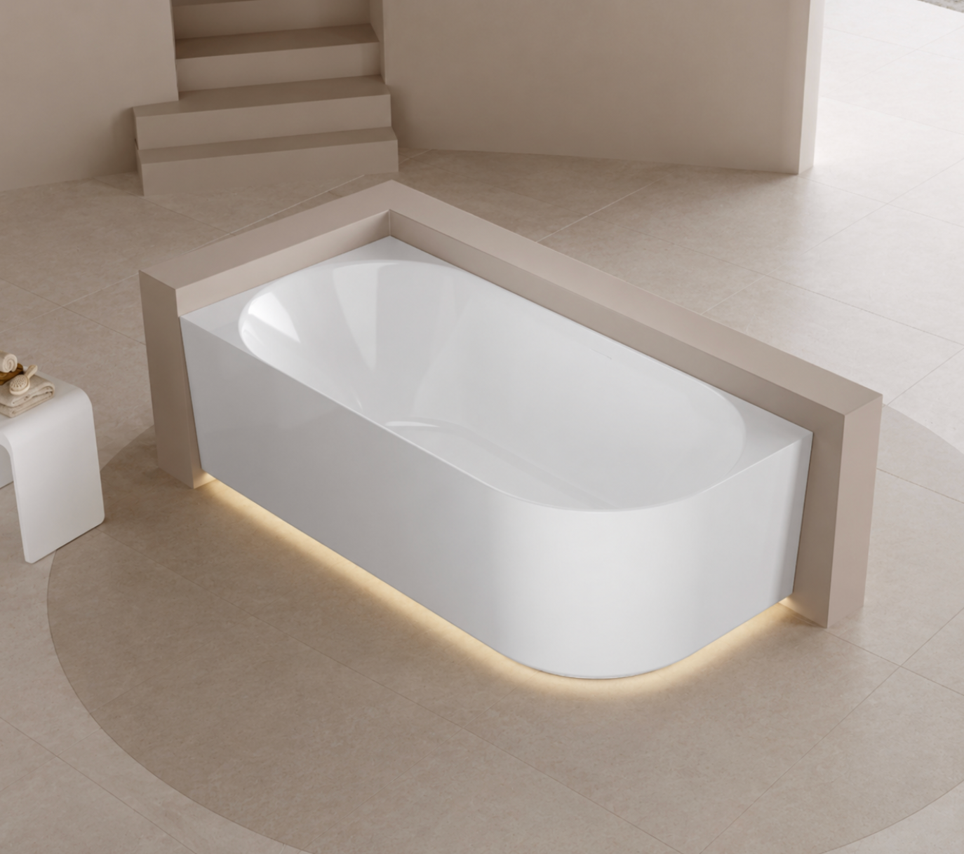 Kaha Acrylic Bathtub - 1700mm