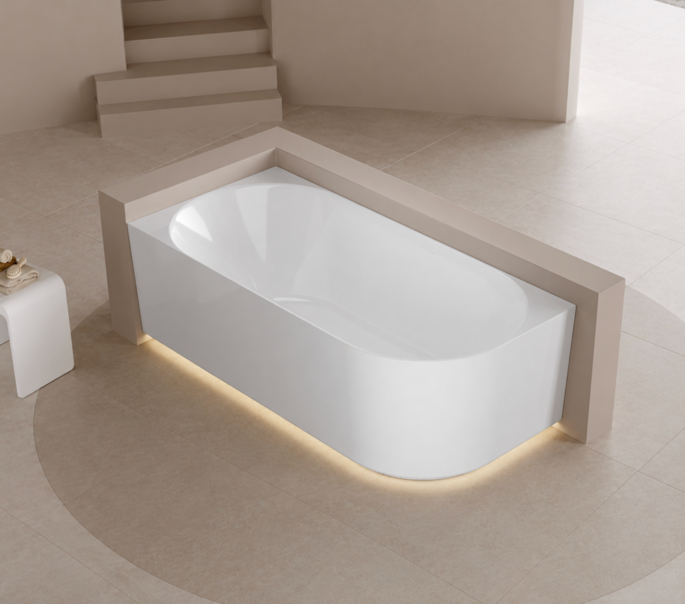 Kaha Acrylic Bathtub - 1700mm