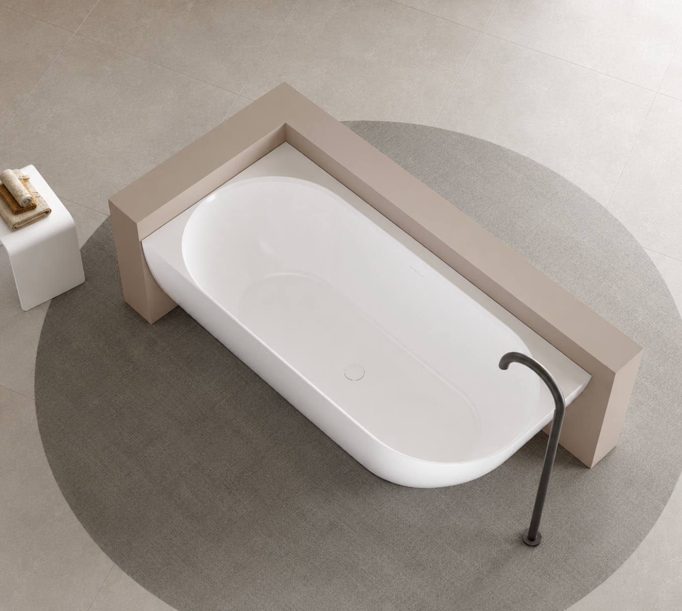 Kaha Acrylic Bathtub - 1700mm