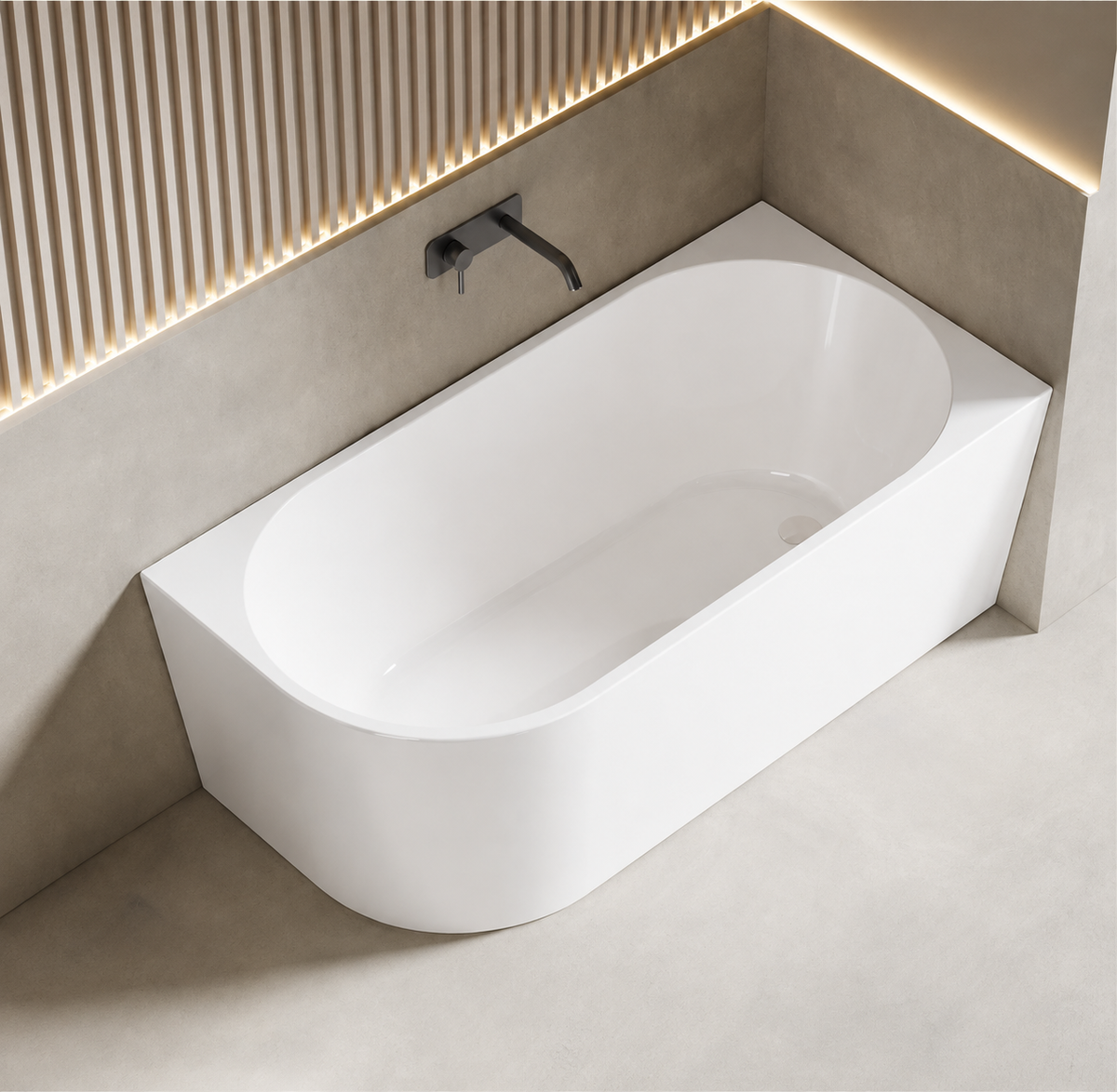 Kaha Acrylic Bathtub - 1500mm