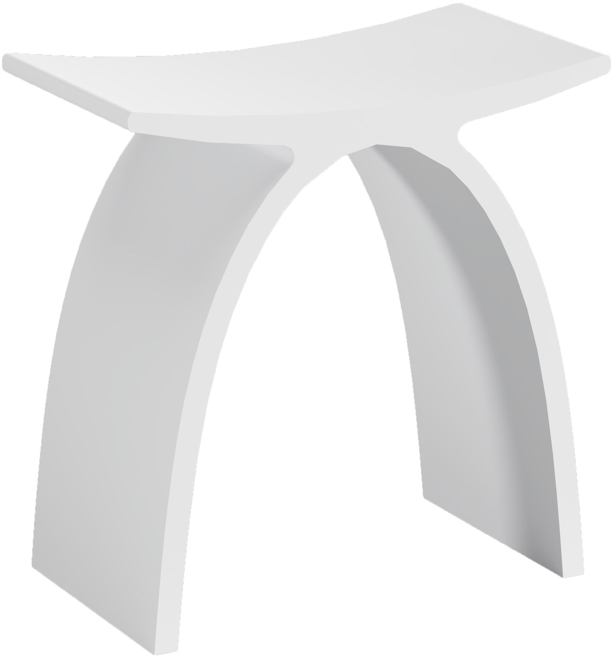 Matte White Bathroom Stool - ST0201