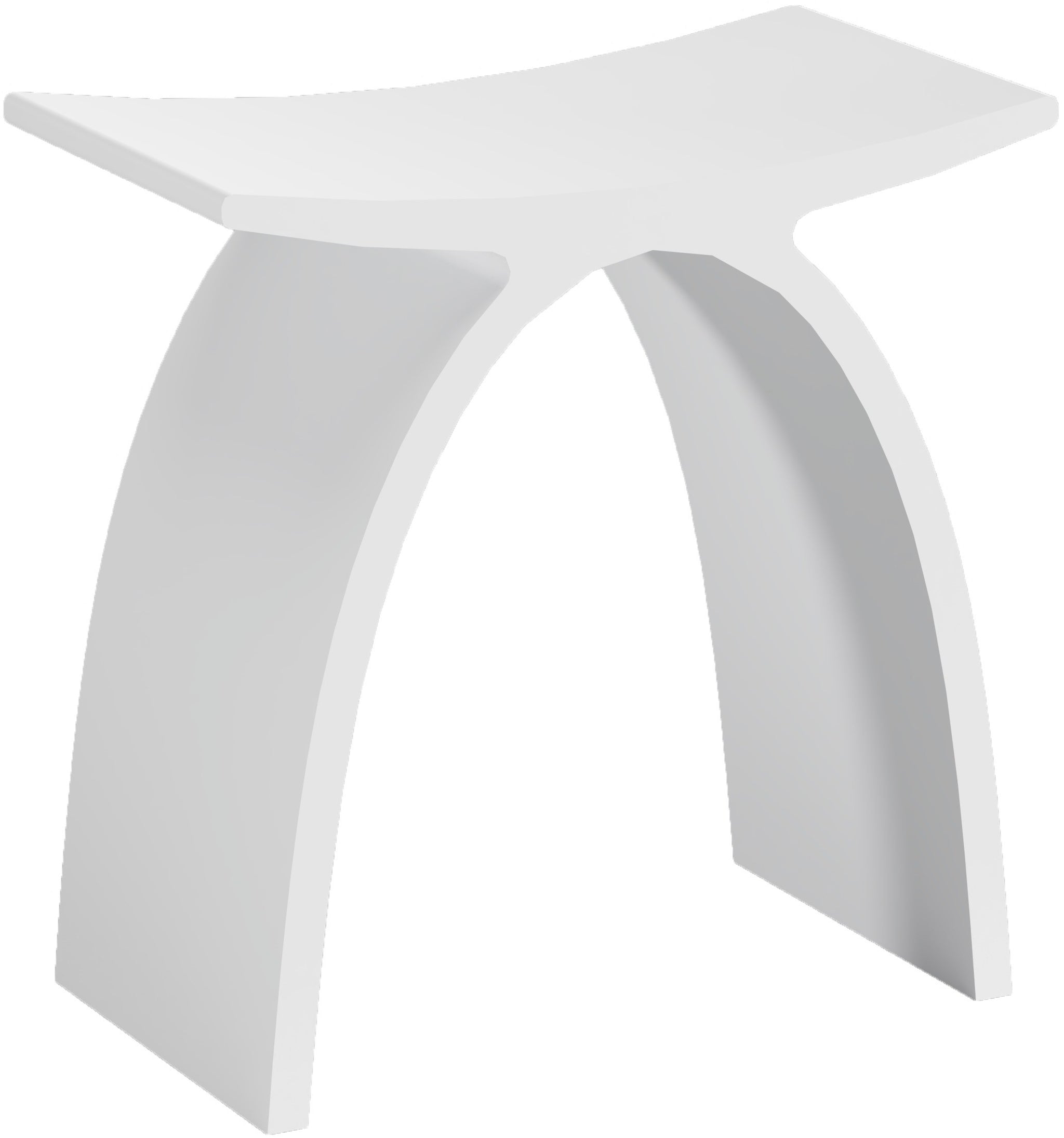 Matte White Bathroom Stool - ST0201