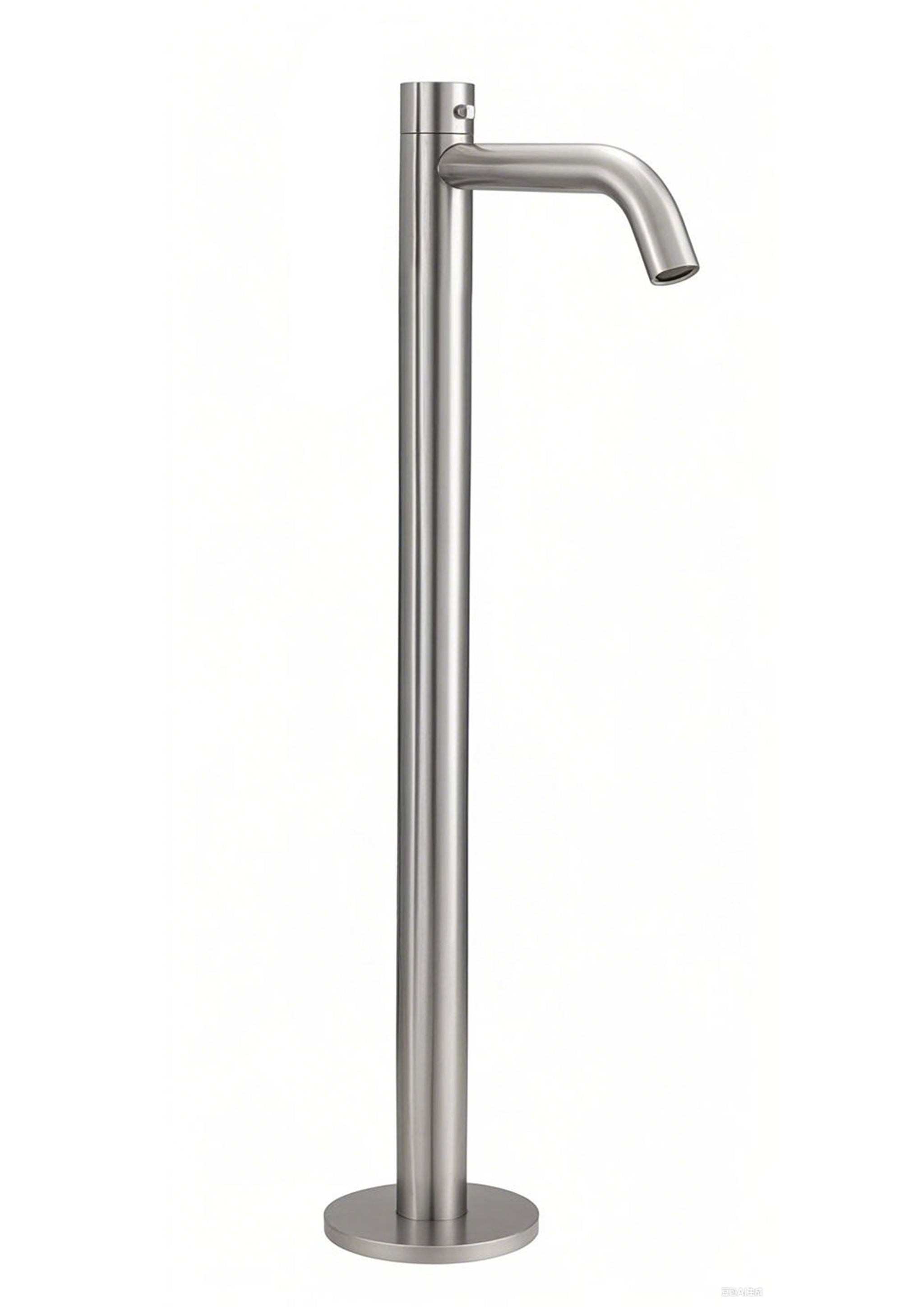 Lennox Marine Grade 316L Stainless Steel. Modern Outdoor bath filler. Available in Brushed Gun Metal, and Brushed Gold. Toka tapware. Stonebaths.
