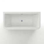 London 1700- Acrylic Rectangle Back-To-Wall Bath