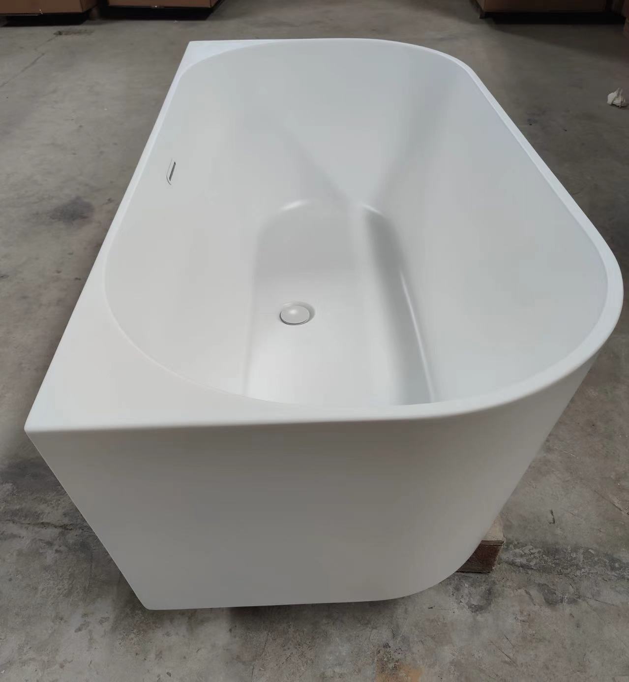 Miami 1800 - Large Acrylic Back-To-Wall Bath