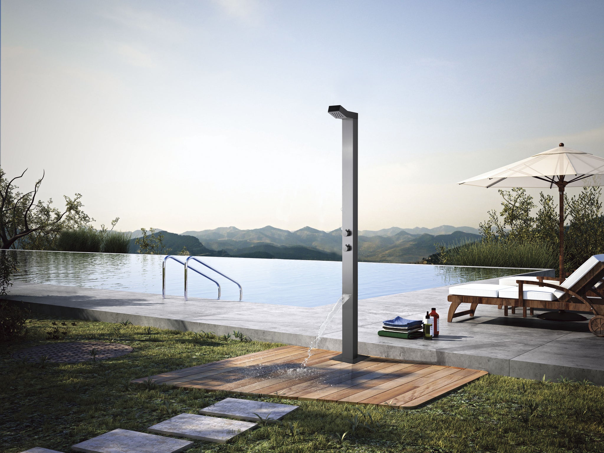 Raglan Outdoor Shower Column - STA10-2