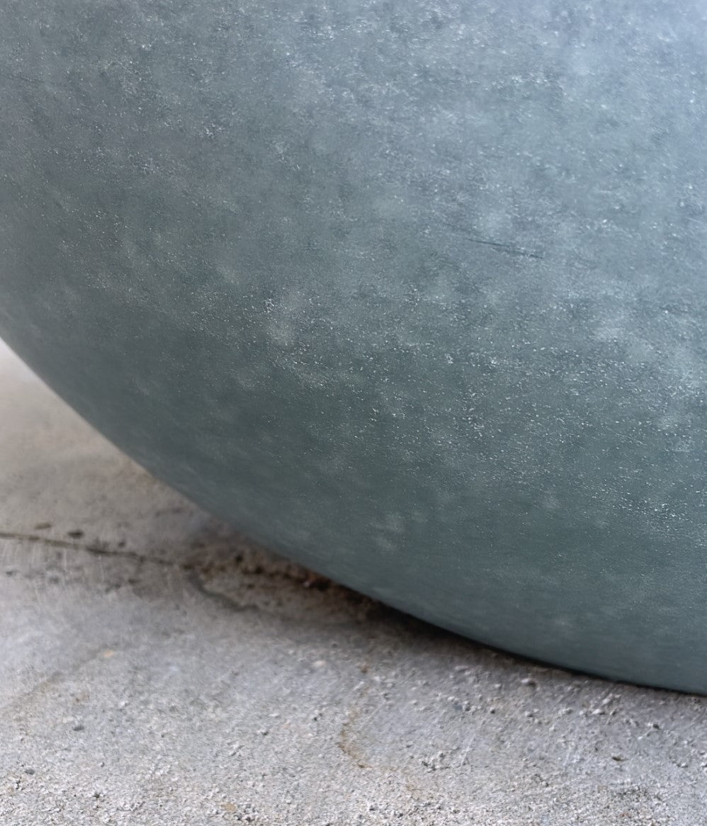 Bayley Oval Concrete Basin - 650mm/600mm- Seafoam