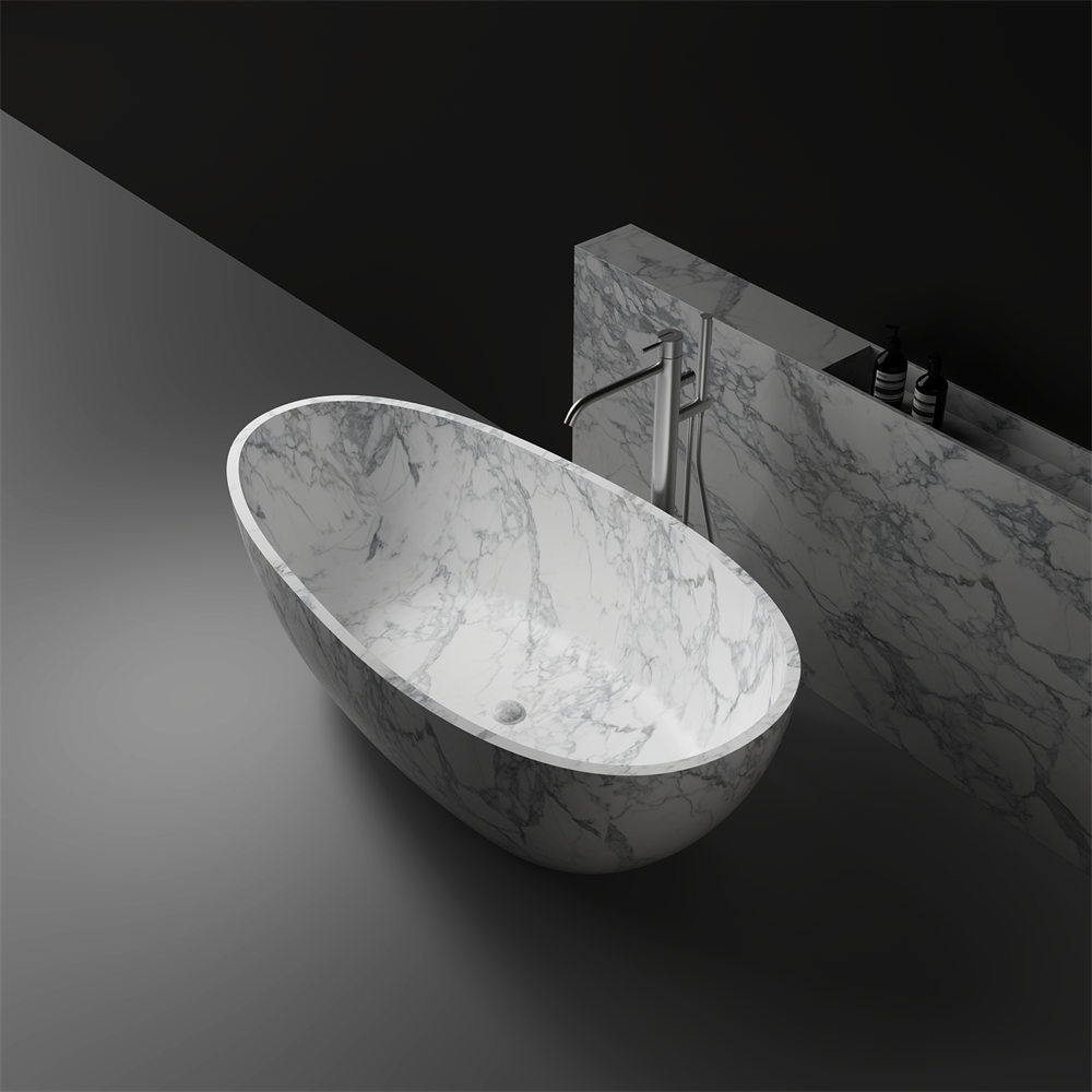 Toka Lite Jolanda Egg-Shaped Stone Bath - 1800mm - ST03 1800