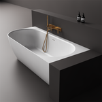 Justina Right Back-to-Wall Oval Bath 1750mm - ST12 1750 RBW