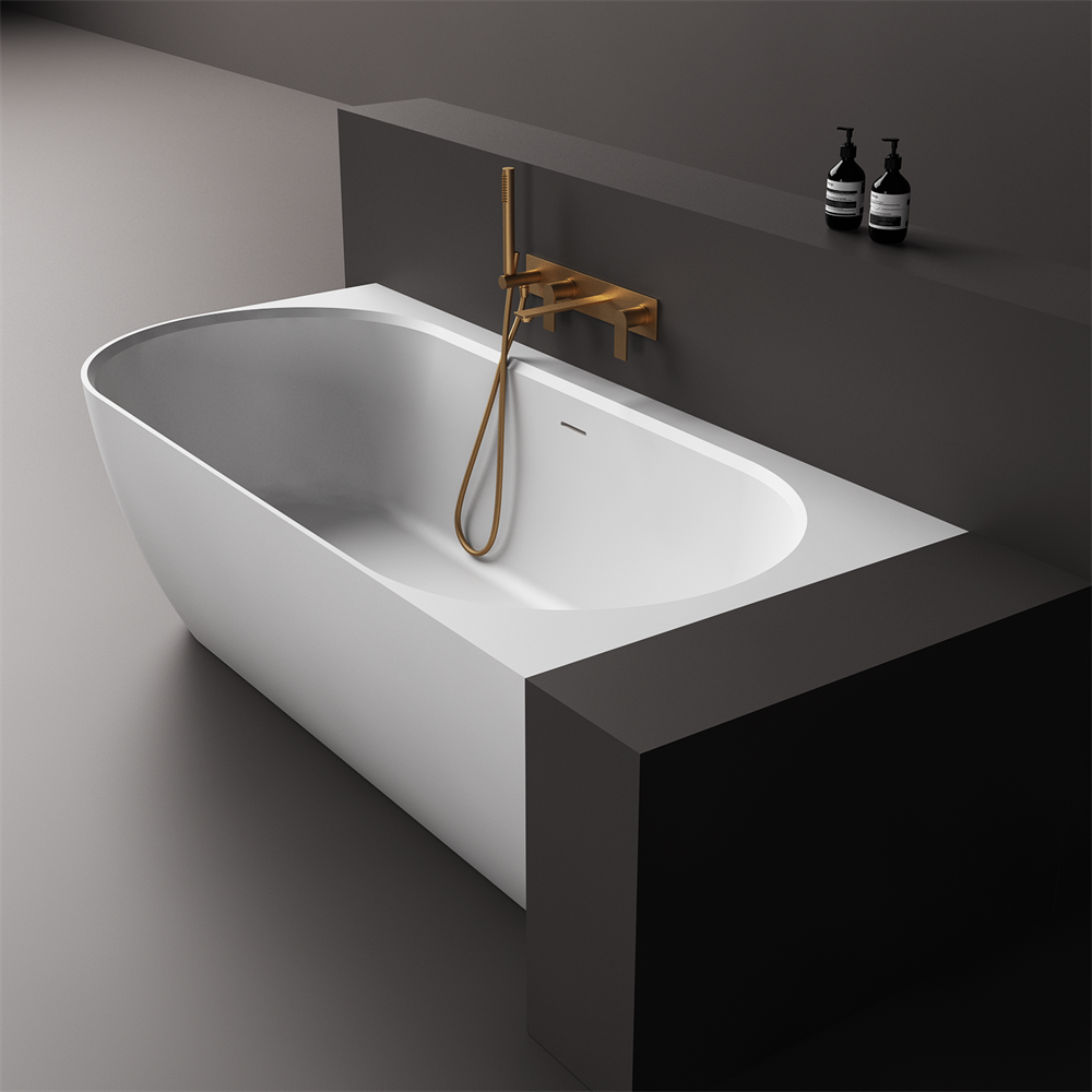 Justina Right Back-to-Wall Oval Bath 1520mm - ST12 1520 RBW