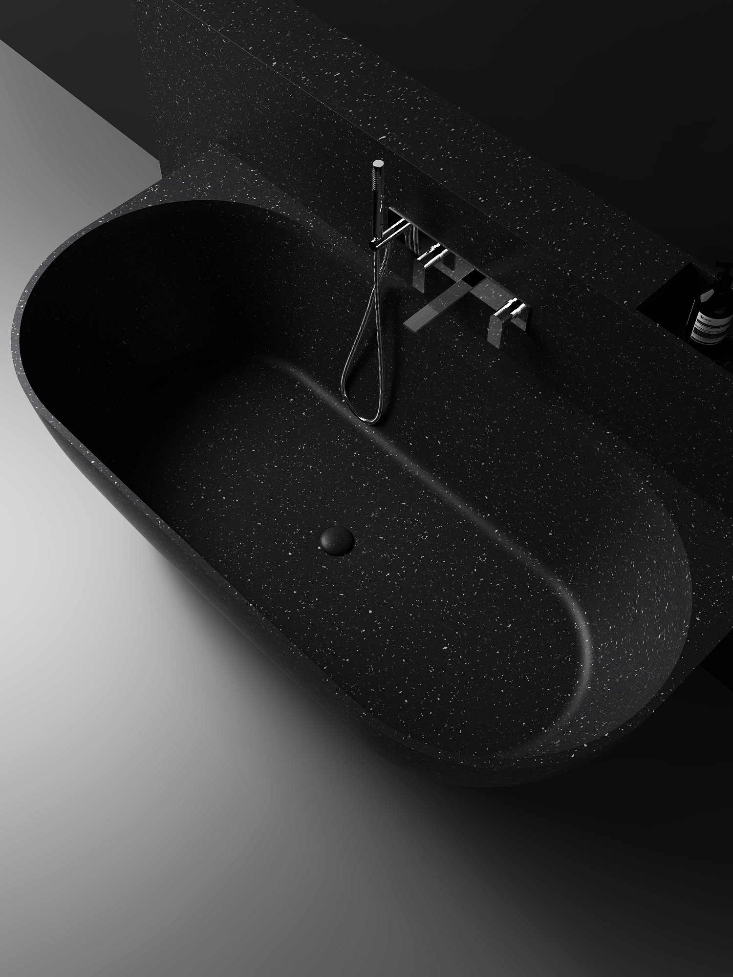 Justina Back-to-Wall Oval Bath 1700mm - ST12 1700 BW