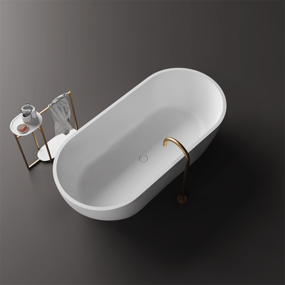 Justina Small Oval Stone Bath - Popular Design - 1500mm - ST12 1500