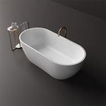 Justina Extra-Wide Stone Bath - 1650mm - ST12