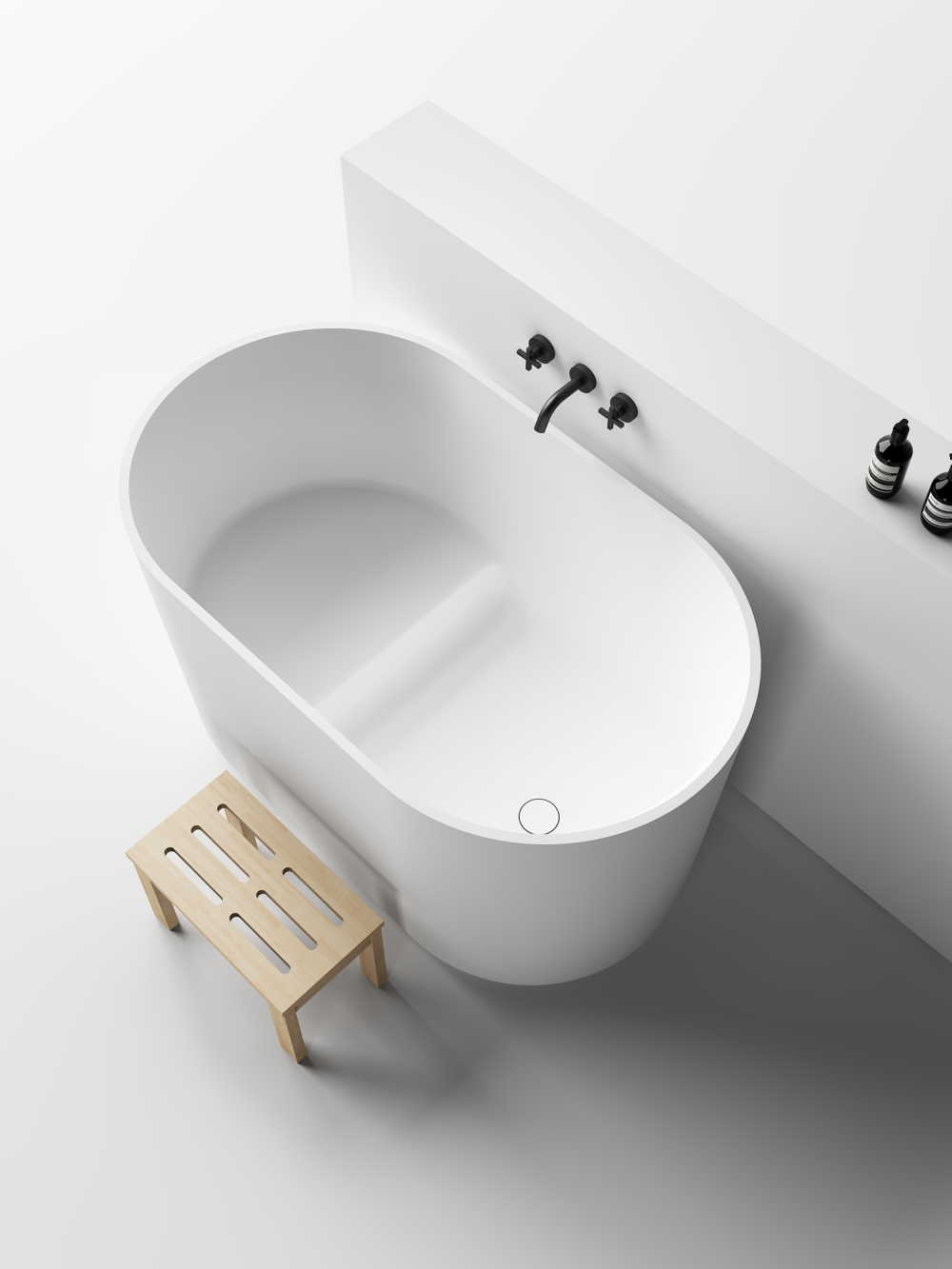 Toka Lite Seren - Japanese Stone Bath - 1300mm - ST93