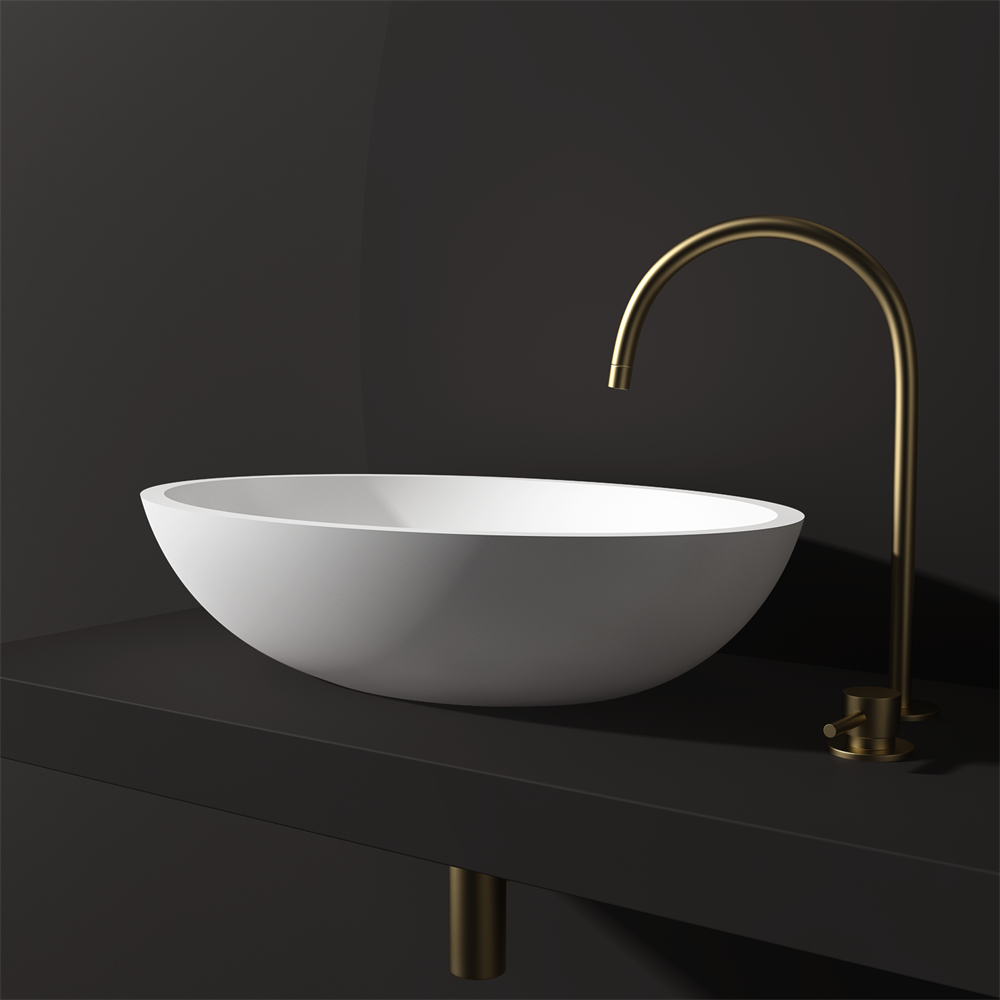 Gigi Benchtop Basin - 605mm - STB26 - Various Colours – Stonebaths