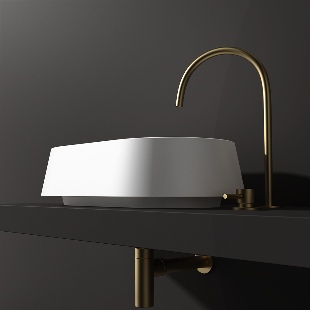 Unique benchtop basin - 595mm - STB80-1 - Various Colours – Stonebaths