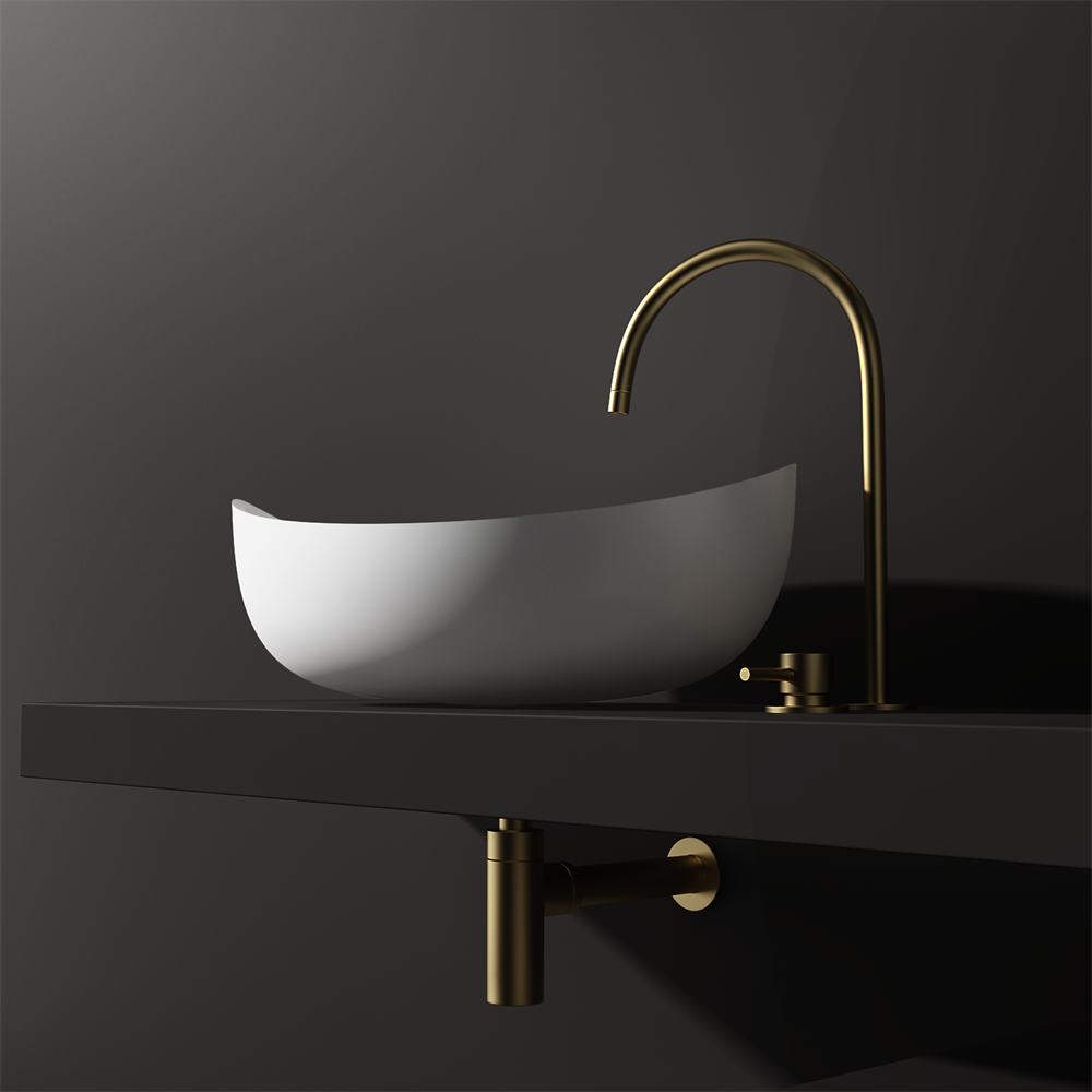 Slimline Curved Feature Basin  - 600mm - STB85 T - Various Colours