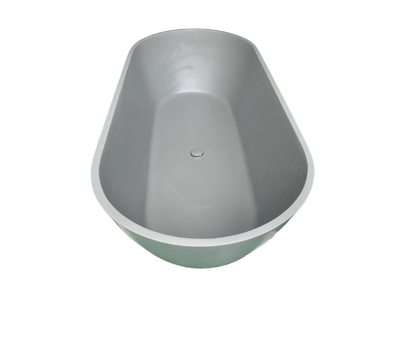 Bayley Concrete Textured Outdoor Bath - 1800mm - Dark Grey