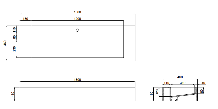 The Ramp Trough 180 1500