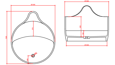 Hugi Japanese Inspired Soak Tub - 1300mm - B070