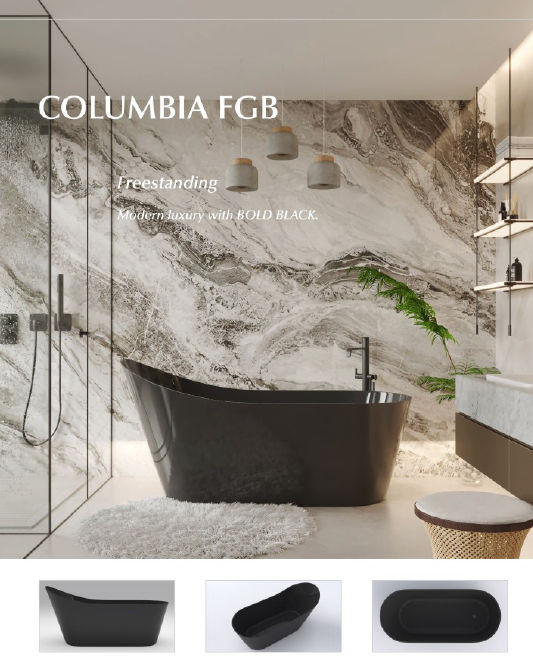 Columbia 1500/1600/1700 - Freestanding Acrylic Bath