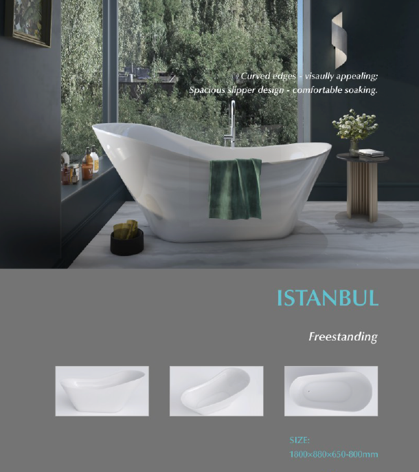 Istanbul 1800- Large Freestanding Acrylic Bath