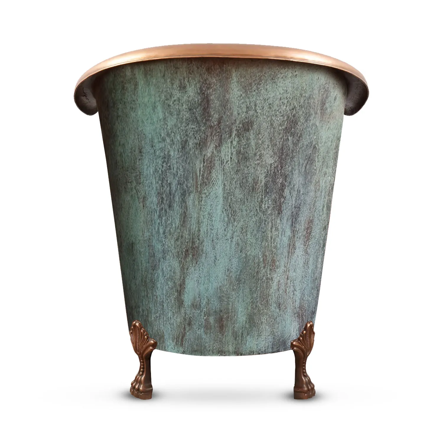 The Copper Bath Tub - Jahli Hammered Slipper Clawfoot Patina 1220mm -CB5080-D49