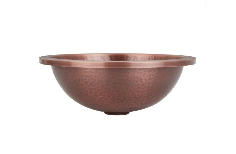 The Copper Bath Tub 356127 Hammered Metal Basin.