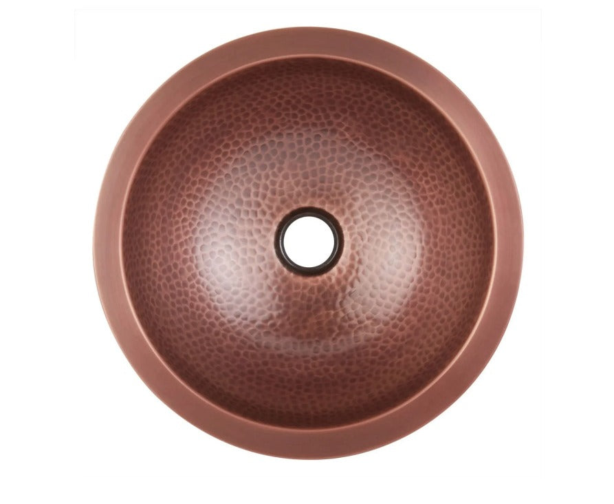 The Copper Bath Tub 356127 Hammered Metal Basin.