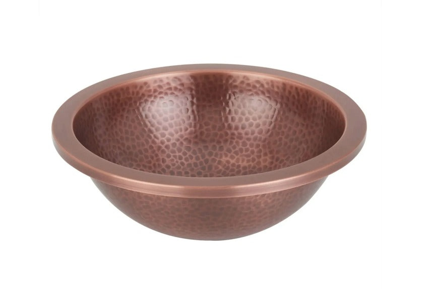 The Copper Bath Tub 356127 Hammered Metal Basin.