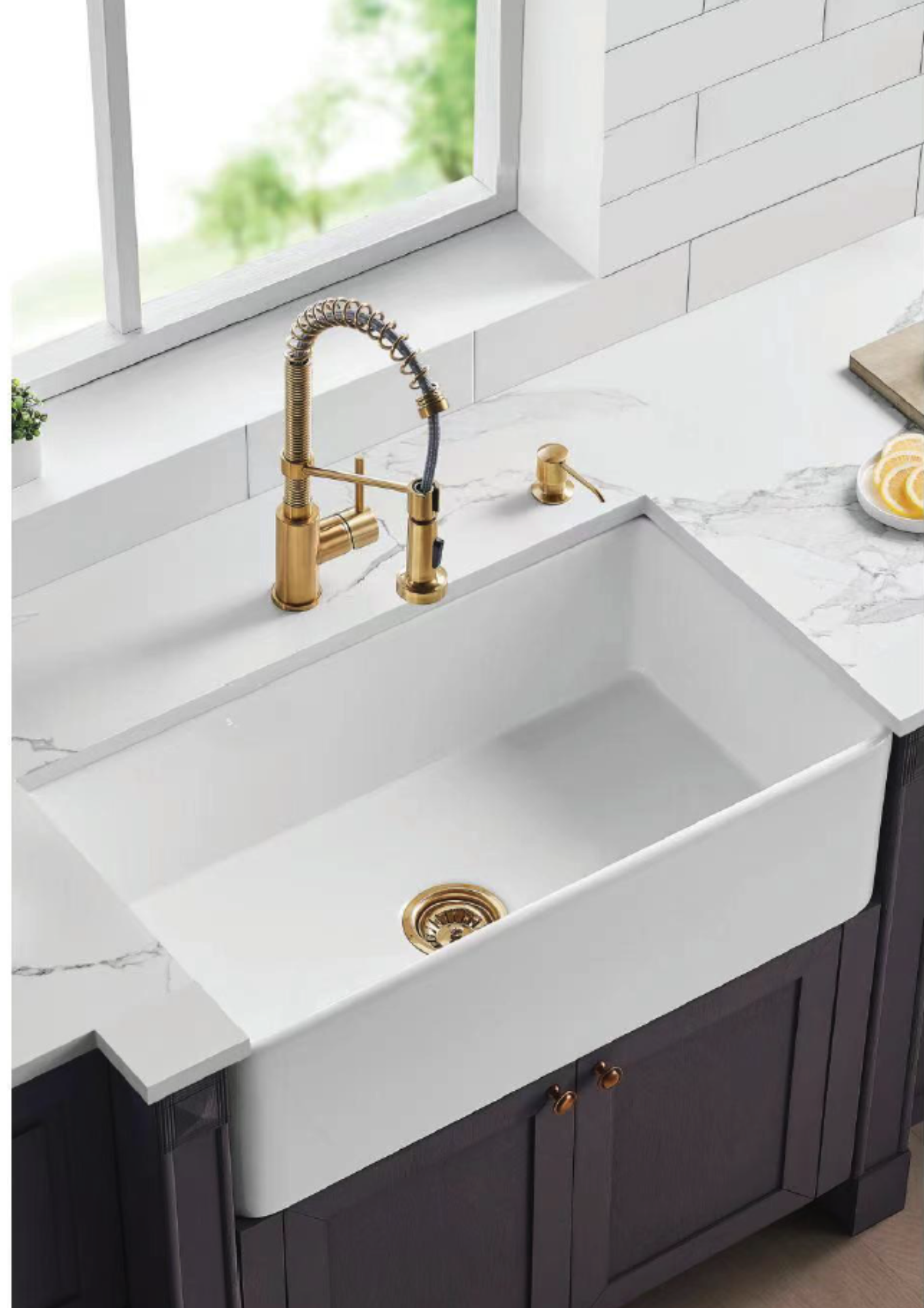 Traditional Fireclay Butlers Sink Oversized White 758mm - TK3018